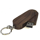 Подарочная деревянная флешка Автоключ Орех 32 GB